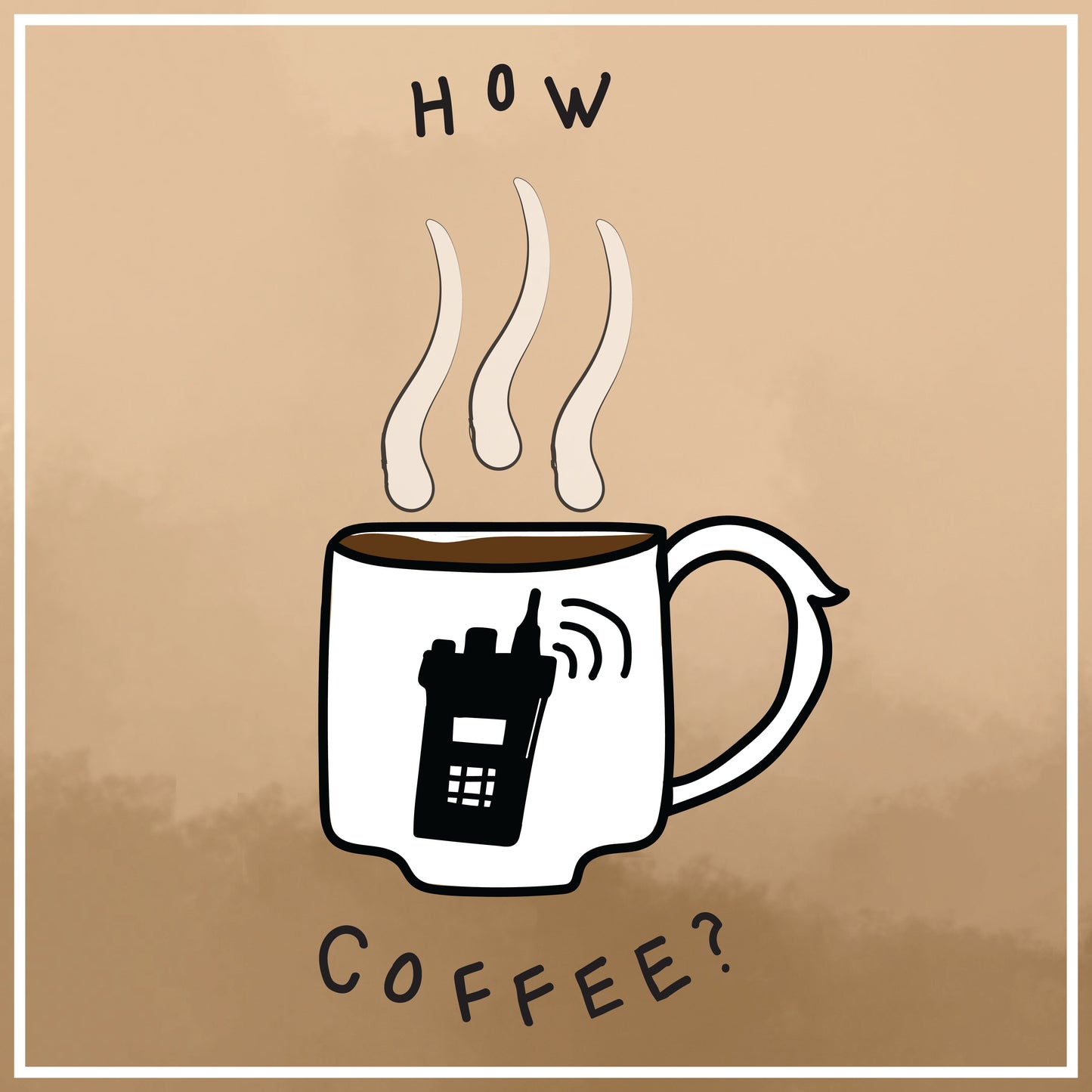 How Coffee Sticker