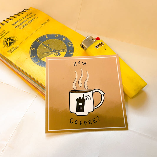 How Coffee Sticker